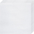10 PCS White Aida Cloth 14 Count Cross Stitch Fabric | Pre-Cut Squares Fabric by Nitelemn