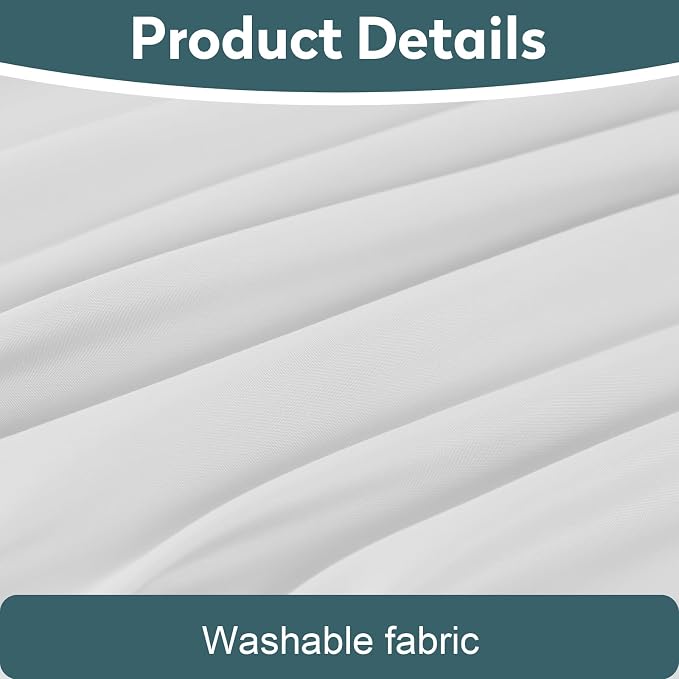 Toodou White Twin Bed Top Sheet is Made of Soft Wrinkle Resistant Microfiber - Image 6