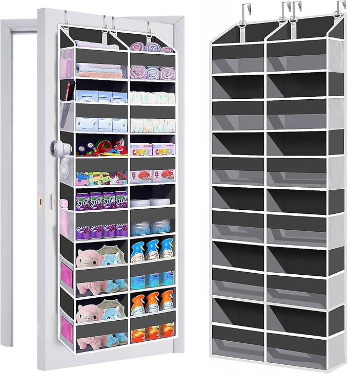 UVIAHOMI Heavy Duty Over The Door Organizer 6 Tiers, Extra Large Behind Door by UVIAHOMIHOMEORGANIZER