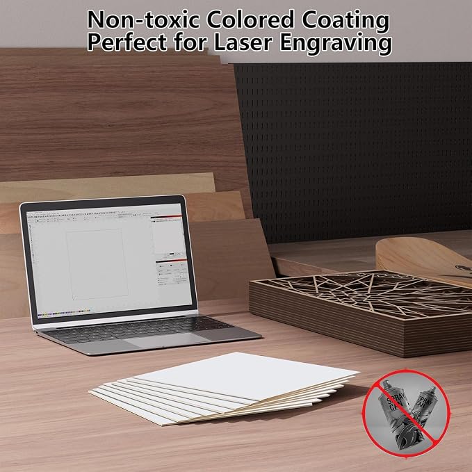 4 Pack Pre-Painted Colored Plywood Sheets, DIY Crafts, Models Making - Image 7
