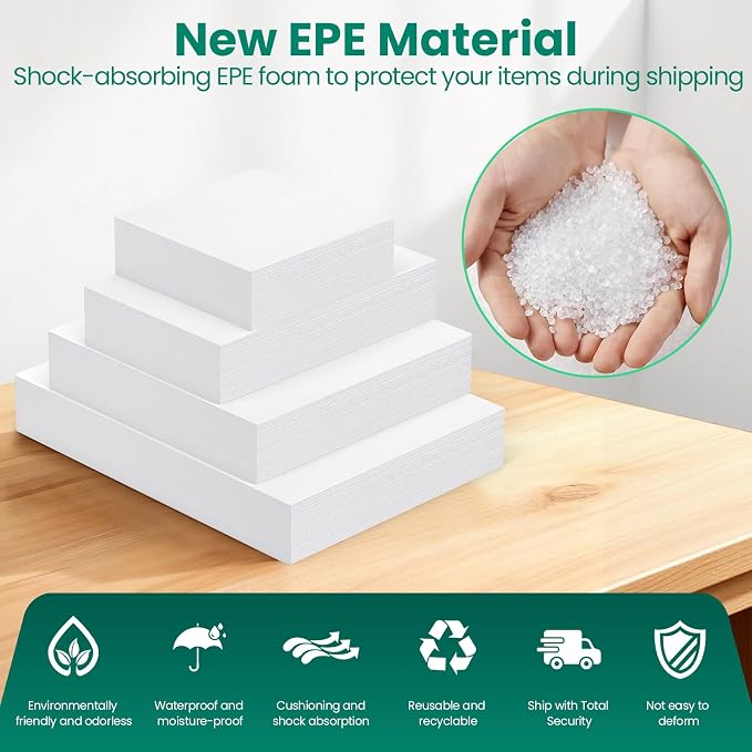 560Pcs Dish Packing Supplies for Moving, 280Thickened High-Density Foam Wrap - Image 5
