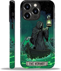ZHEGAILIAN Case for iPhone 15 Pro, The Hermit Night Skull Durable Shockproof by Home