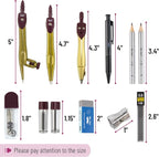 Mr. Pen- Geometry Set, 6 Inch Swing Arm Protractor, Divider | Set Squares - Image 3