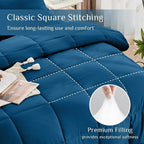 JOLLYVOGUE Queen Comforter Set, Ultra-Soft Bed in a Bag Queen Size 7 Pieces - Image 3