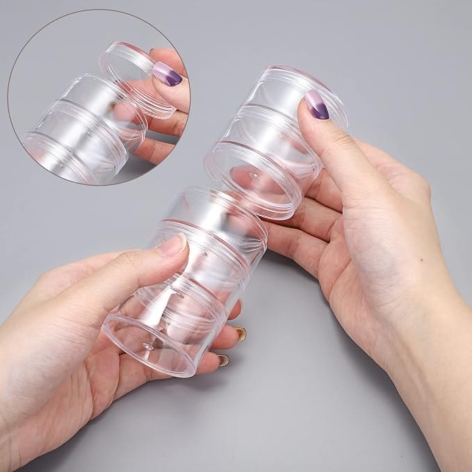 Hipiwe 4 Set Stackable Cosmetic Containers - Image 6