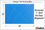 Dahle Vantage 10691 Premium Self-Healing Cutting Mat, 1/2" Grid, 5 Layers - Image 2
