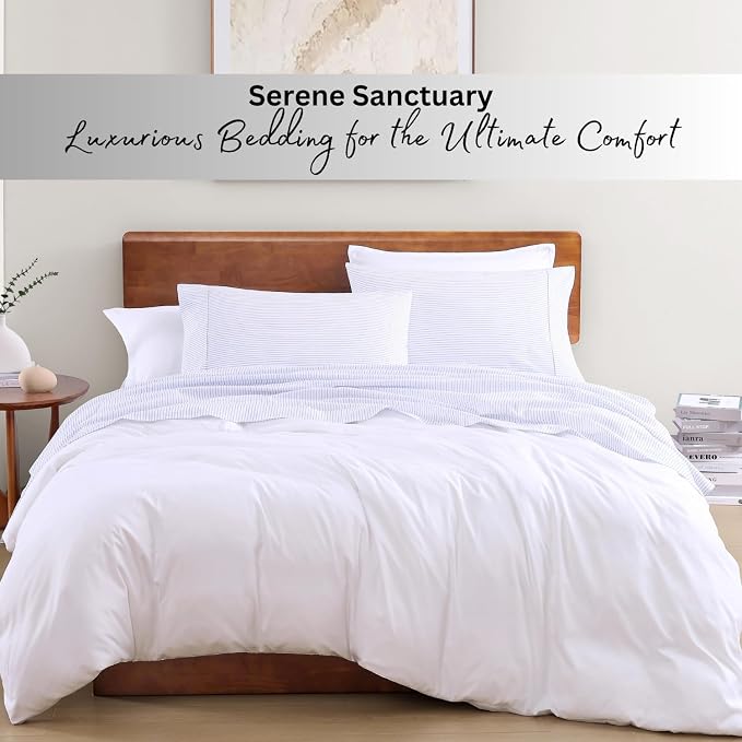 LANE LINEN 100% Organic Cotton Printed California King Sheets Set, 4-Piece All - Image 7