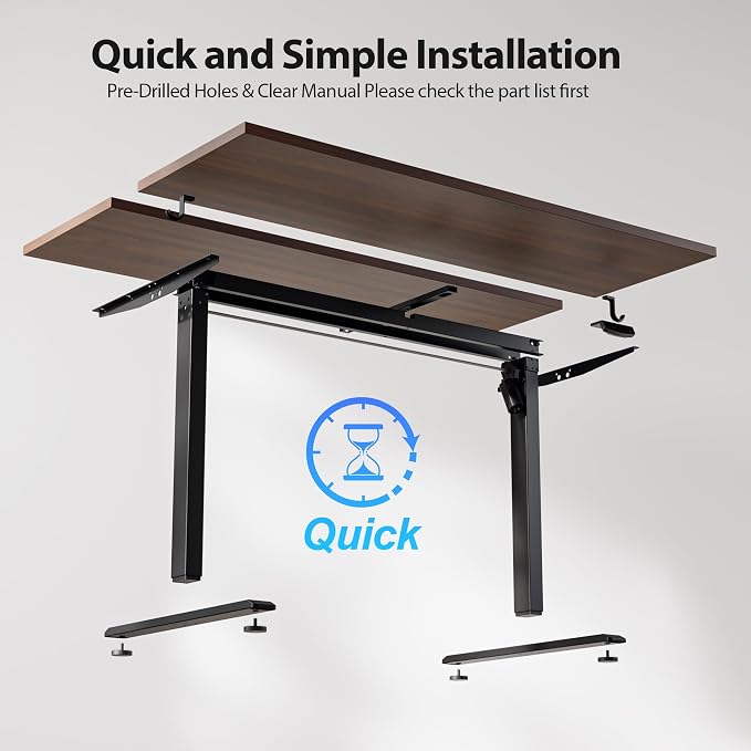 Agilestic Electric Standing Desk, 48 x 28 Inches Height Adjustable Desk - Image 9