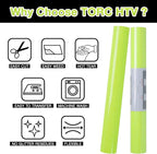 TORC Yellow Glitter HTV Heat Transfer Vinyl Roll 12 inch x 5 ft Iron on Vinyl - Image 4
