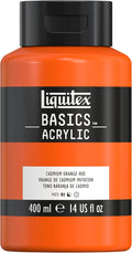 Liquitex BASICS Acrylic Paint, 400ml Bottle, Cadmium Orange Hue by Liquitex