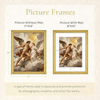 TWING 11x14 Picture Frame, Ornate Vintage 11x14 Gold Picture Frames, 1 Pack | - Image 4