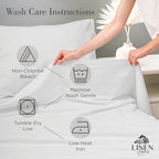 Linen Home 100% Cotton Percale 1 Flat Sheet, King Size - Image 7