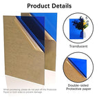 Translucent Blue Acrylic Sheets 8 * 12 inch 1/8" Thick Red Transparent Cast - Image 3