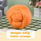 3.53oz Wool Roving, Wool Felting Supplies, Pure Wools, Chunky Yarn, Spinning - Image 2