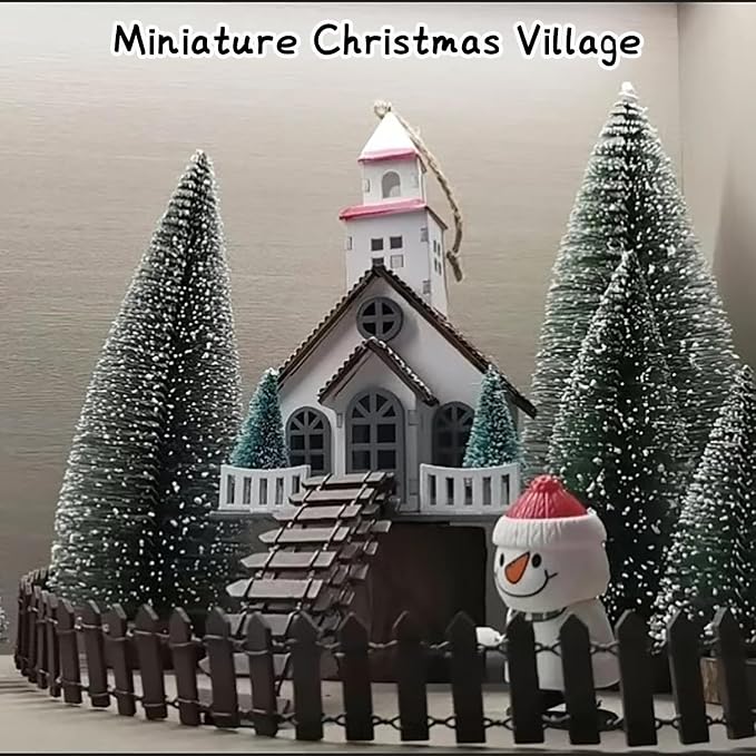 Fairy Garden Miniature Fence Accessories: Decorative White Wooden Picket Fence - Image 7