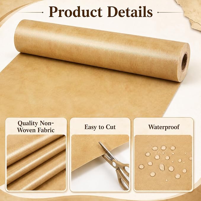 Vintage Parchment Bulletin Board Roll Non-Woven Fabric Poster | Back to School - Image 3
