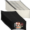 Legigo Blank Canvas Bag Zipper Pouch Makeup Bags Bulk by Legigo