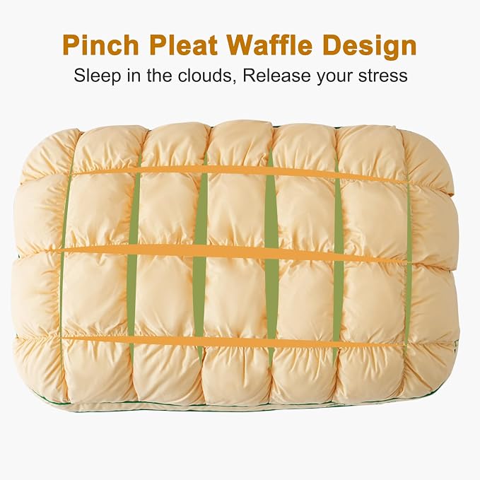 YOUR MOON Fluffy Support Bed Pillow King Size, Super Soft Premium Down - Image 8