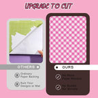 Tintnut Black Pink Plaid Permanent Vinyl, waterproof, easy peel & stick - Image 4