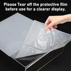 Acrylic Sign Holder 8.5x11 Inches, 10 Pack Clear Plastic Table Flyer Display - Image 4