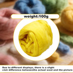 Wool Roving-3.5oz Needle Felting Wool, Soft Multi-Color Wool Fiber, Perfect - Image 2