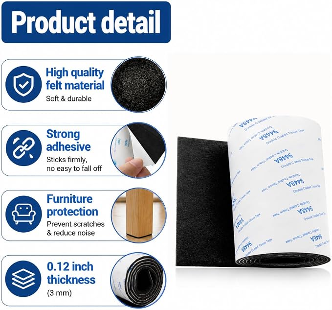 Cuttable Felt Furniture Pads - Image 4