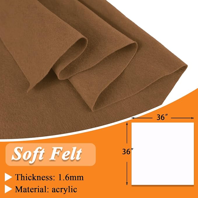 IONTACH 36" X 36" Soft Felt Fabric 1.6mm Thick | Felt Sheets - Image 3