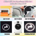 Reflective HTV Reflective Heat Transfer Vinyl Silver Gray Vinyl Rolls 12Inch x - Image 5