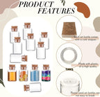 Bokon 100 Packs Mini Plastic Bottles - Image 4