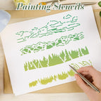 15Pcs Mountains and Animals Stencils - Image 6