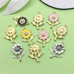 Valentine's Day Heart Charms Set, Decorative Rose and Flower Designs - Image 4