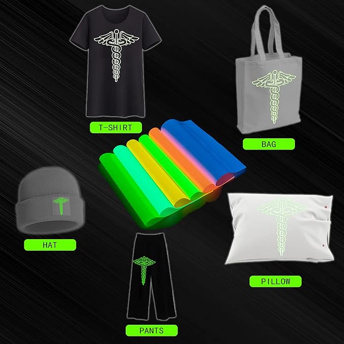 Glow in The Dark Heat Transfer Vinyl - Image 5