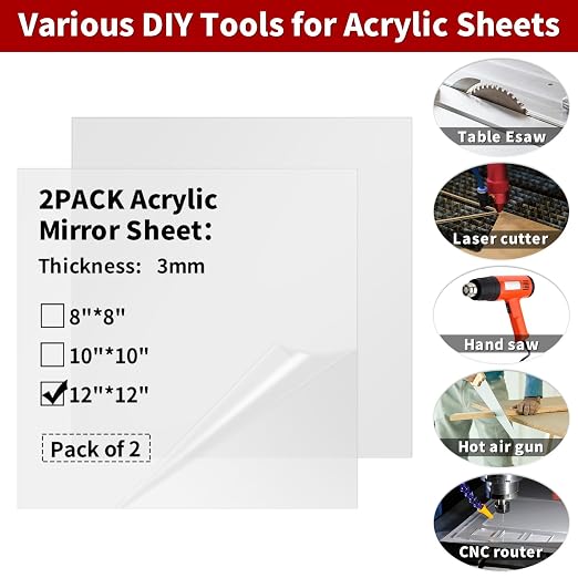 Mirror Acrylic Sheets 1/8 ” Thick - Image 4