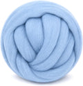 3.53oz Wool Roving: Needle Felting Wool White Roving Wool Felting Supplies Pure by Gipony