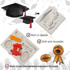 Sakolla Graduation Fondant Molds Silicone Doctoral Cap Diploma Chocolate Candy - Image 3
