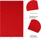 HaoFeiJH Red Felt Fabric Sheets - Image 2