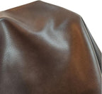 NAT Leathers | Cacao Brown Pebblegrain 2 Tone Fenice Soft Faux Vegan Leather PU by NATLeathers