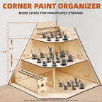 OPHIR Wooden Corner Paint Holder Organizer - Image 2