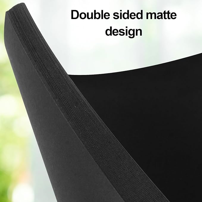 Joyberg Black Cardstock 8.5 x 11, 230gsm Cover Cardstock Paper, 85 Lb Heavy - Image 6
