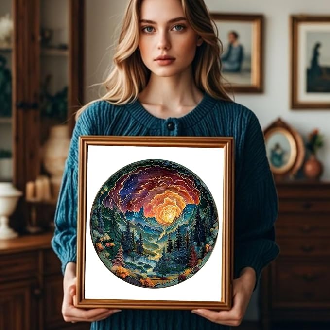Wooden Puzzles for Adults, 3D Cave Sky Wooden Puzzles 300 Pieces, Unique Animal - Image 6