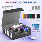 UAONO Card Storage Box for Trading Cards, 1800+ Commander Deck Box for MTG - Image 3