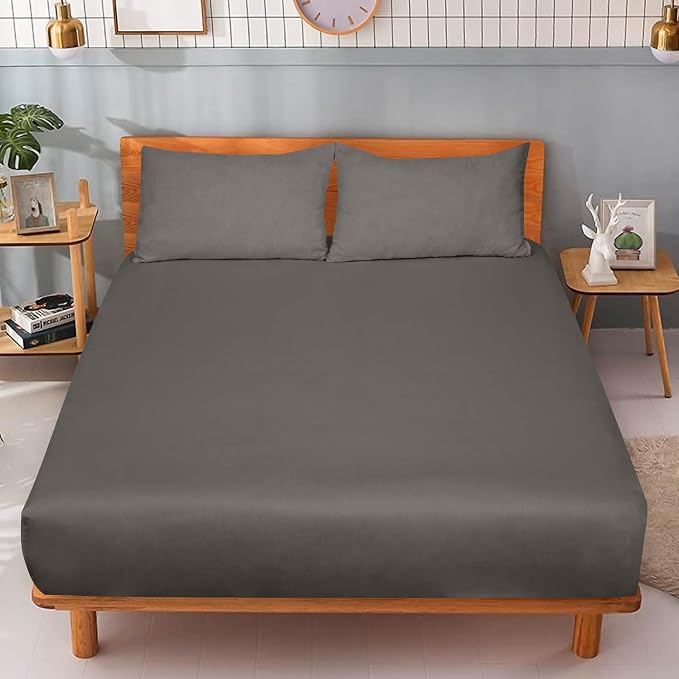 ROYALE LINENS 300 Thread Count 100% Long Staple Combed Cotton Fitted Sheet - Image 9