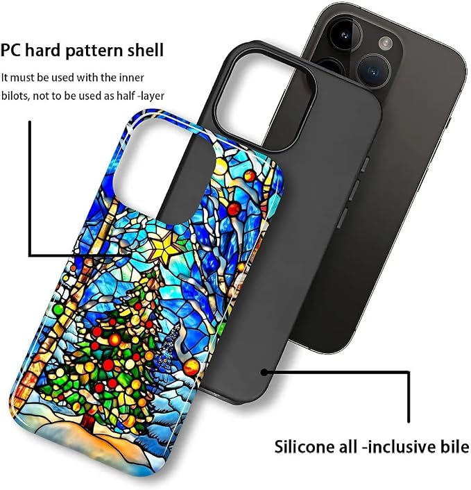 Case for iPhone 14 Pro, Scratch Resistant Hybrid Double Layer Hard - Image 2