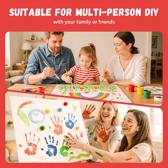 Simetufy 18 x 24 inch 5 Pcs Large Canvas Panels, Flat Painting Boards | Gesso - Image 7