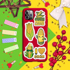 BulbaCraft Corn Stickers for Water Bottle and Laptop - Image 6