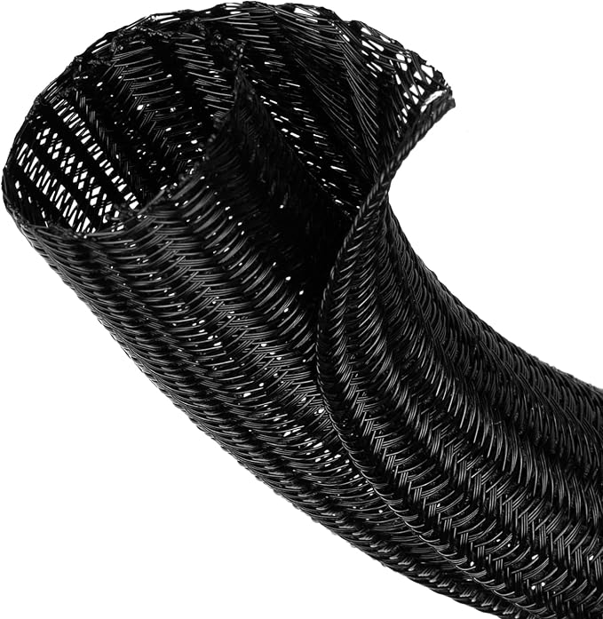 1/8” Cable Management Loom Wrap Sleeve Cord Wire Hider Organizer Covers | by ELECFUN