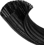 3/8” Cable Management Loom Wrap Sleeve Cord Wire Hider Organizer Covers | by ELECFUN