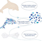 WEBEEDY Make 2 Dolphin Glass Mosaic Kit Creativity DIY Mosaic Kit - Image 3