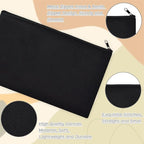 ZeeDix Canvas Zipper Pouch Bulk – 8.3 x 5 Inches Cotton Canvas Pouches - Image 3