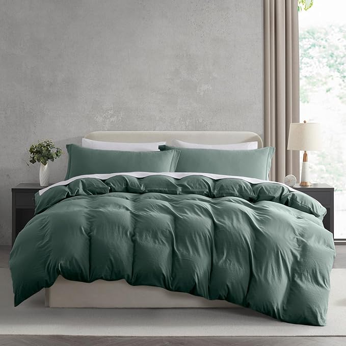 Nestl Forest Green California King Duvet Cover Sets by Nestl